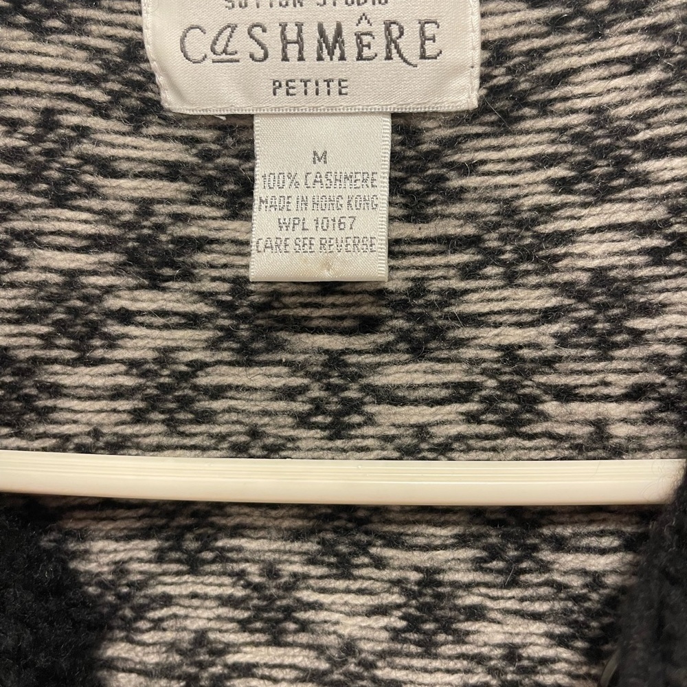 Sutton Studio Black and White Cardigan - Picture 2 of 7